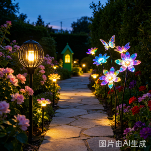 太阳能金属庭院灯
